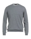 Roberto Collina Man Sweater Grey Size 44 Merino Wool