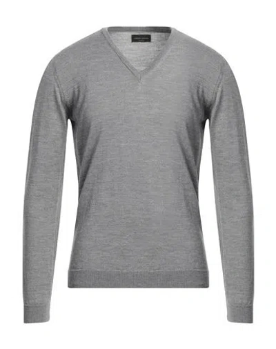 Roberto Collina Man Sweater Grey Size 44 Merino Wool