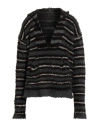 Roberto Collina Man Sweater Grey Size 46 Virgin Wool In Black