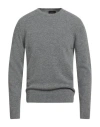 Roberto Collina Man Sweater Grey Size 46 Wool, Cashmere