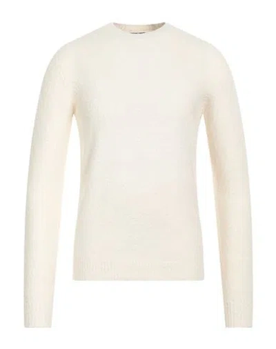 ROBERTO COLLINA ROBERTO COLLINA MAN SWEATER IVORY SIZE 44 COTTON, NYLON, ELASTANE