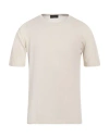 Roberto Collina Man Sweater Ivory Size 40 Cotton In White