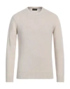 Roberto Collina Man Sweater Ivory Size 38 Merino Wool, Cashmere In Neutral