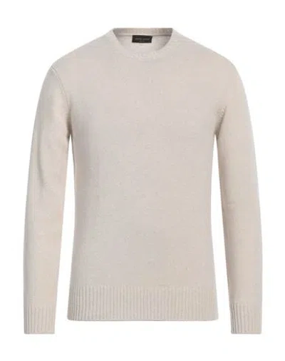 Roberto Collina Man Sweater Ivory Size 38 Merino Wool, Cashmere In White