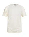 Roberto Collina Man Sweater Ivory Size 38 Wool, Elastane