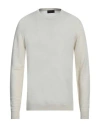 Roberto Collina Man Sweater Ivory Size 40 Cotton In White