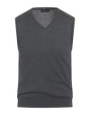 Roberto Collina Man Sweater Lead Size 40 Merino Wool In Gray