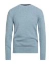 Roberto Collina Man Sweater Light Blue Size 44 Baby Alpaca Wool, Nylon, Wool