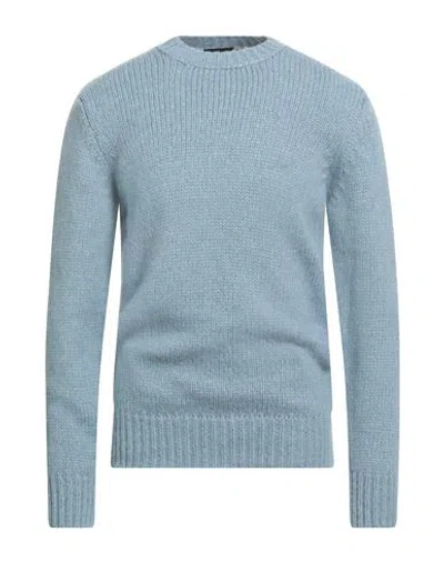 Roberto Collina Man Sweater Light Blue Size 44 Baby Alpaca Wool, Nylon, Wool