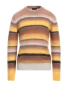 Roberto Collina Man Sweater Light Brown Size 44 Superkid Mohair, Nylon, Wool