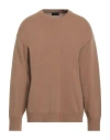 Roberto Collina Man Sweater Light Brown Size 44 Merino Wool, Cashmere In Beige