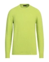 Roberto Collina Man Sweater Light Green Size 40 Cotton, Nylon, Elastane In Green