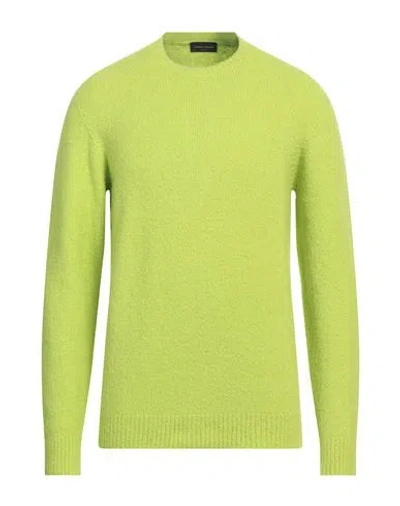 Roberto Collina Man Sweater Light Green Size 40 Cotton, Nylon, Elastane