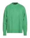 Roberto Collina Man Sweater Light Green Size 42 Cotton, Nylon, Elastane
