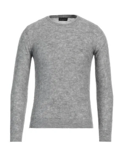 ROBERTO COLLINA ROBERTO COLLINA MAN SWEATER LIGHT GREY SIZE 36 MOHAIR WOOL, NYLON, MERINO WOOL