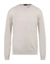 Roberto Collina Man Sweater Light Grey Size 42 Cotton