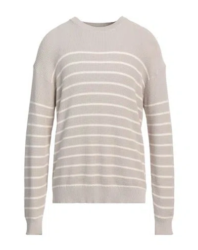 Roberto Collina Man Sweater Light Grey Size 42 Cotton