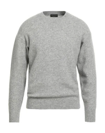 Roberto Collina Man Sweater Light Grey Size 44 Cashmere, Silk, Polyester