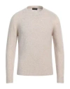 Roberto Collina Man Sweater Light Grey Size 44 Cashmere, Silk, Polyester In Grey
