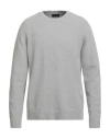 Roberto Collina Man Sweater Light Grey Size 44 Cotton, Nylon, Elastane