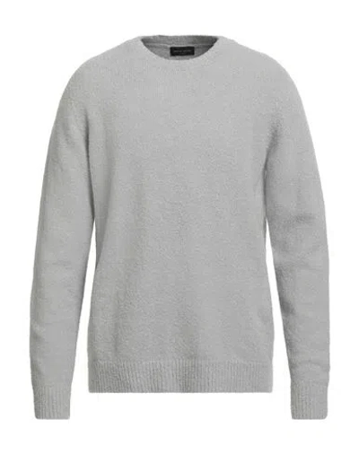 Roberto Collina Man Sweater Light Grey Size 44 Cotton, Nylon, Elastane
