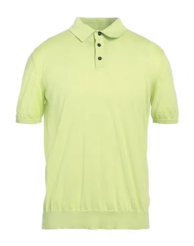 Roberto Collina Man Sweater Lime Green Size 38 Cotton