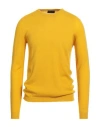 Roberto Collina Man Sweater Marigold Size 38 Cotton In Yellow