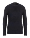 Roberto Collina Man Sweater Midnight Blue Size 36 Cotton, Nylon, Elastane In Blue