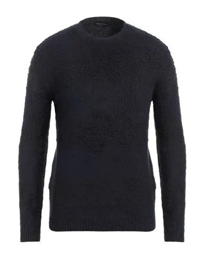 Roberto Collina Man Sweater Midnight Blue Size 36 Cotton, Nylon, Elastane