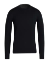 Roberto Collina Man Sweater Midnight Blue Size 40 Merino Wool In Black