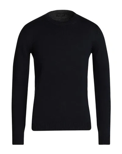 ROBERTO COLLINA ROBERTO COLLINA MAN SWEATER MIDNIGHT BLUE SIZE 40 MERINO WOOL