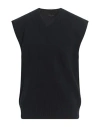 Roberto Collina Man Sweater Midnight Blue Size 40 Wool, Cashmere In Black