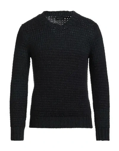 Roberto Collina Man Sweater Midnight Blue Size 42 Wool, Alpaca Wool, Nylon, Cashmere