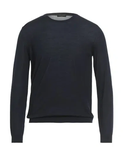 Roberto Collina Man Sweater Midnight Blue Size 44 Merino Wool