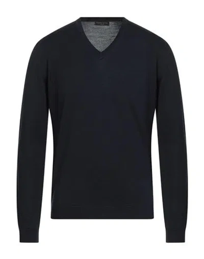 ROBERTO COLLINA ROBERTO COLLINA MAN SWEATER MIDNIGHT BLUE SIZE 44 MERINO WOOL