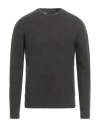 Roberto Collina Man Sweater Military Green Size 40 Cashmere, Silk, Polyester