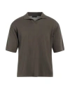 Roberto Collina Man Sweater Military Green Size 40 Cotton