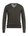 Roberto Collina Man Sweater Military Green Size 44 Merino Wool