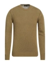Roberto Collina Man Sweater Military Green Size 46 Cotton, Linen