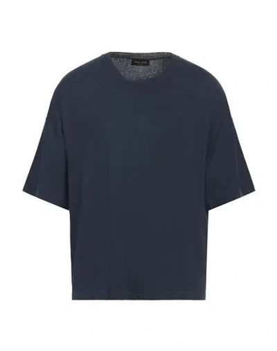 Roberto Collina Man Sweater Navy Blue Size L Viscose, Polyester
