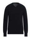 Roberto Collina Man Sweater Navy Size 42 Merino Wool, Cashmere In Blue
