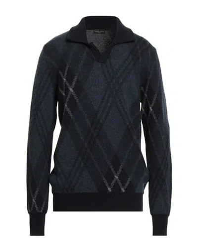 Roberto Collina Man Sweater Navy Size 42 Wool