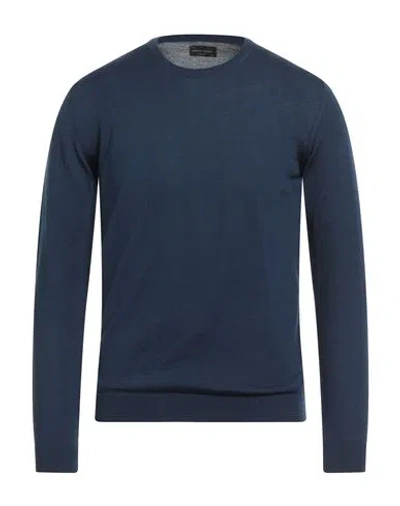 Roberto Collina Man Sweater Navy Size 44 Merino Wool