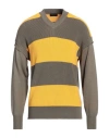 Roberto Collina Man Sweater Ocher Size 38 Cotton In Yellow