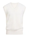 Roberto Collina Man Sweater Off White Size 38 Wool, Cashmere