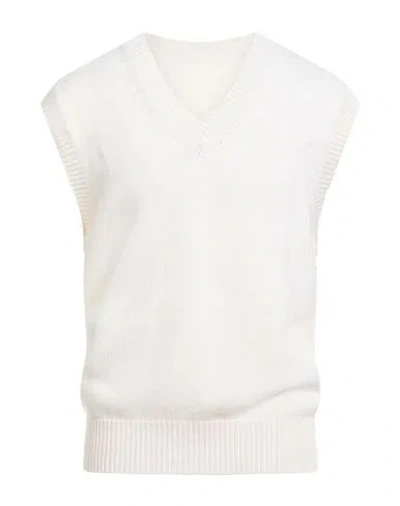 Roberto Collina Man Sweater Off White Size 38 Wool, Cashmere