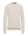 Roberto Collina Man Sweater Off White Size 42 Merino Wool, Cashmere In Neutral