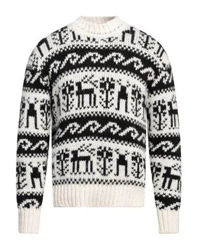Roberto Collina Man Sweater Off White Size 44 Baby Alpaca Wool, Nylon, Wool