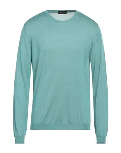 Roberto Collina Man Sweater Pastel Blue Size 44 Merino Wool, Silk