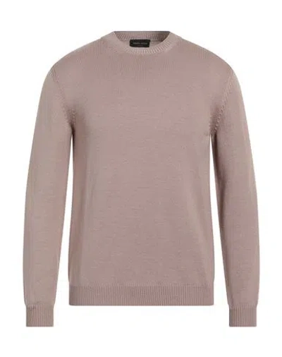 Roberto Collina Man Sweater Pastel Pink Size 42 Merino Wool